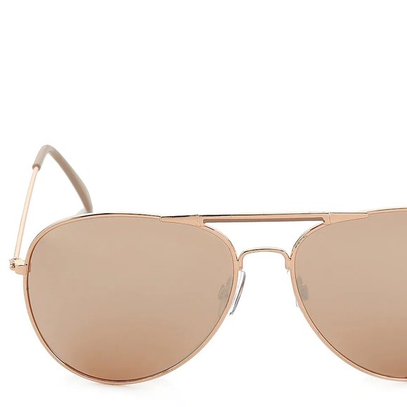 Aviator Sunglasses in Rose Gold - Picture 2 of 4